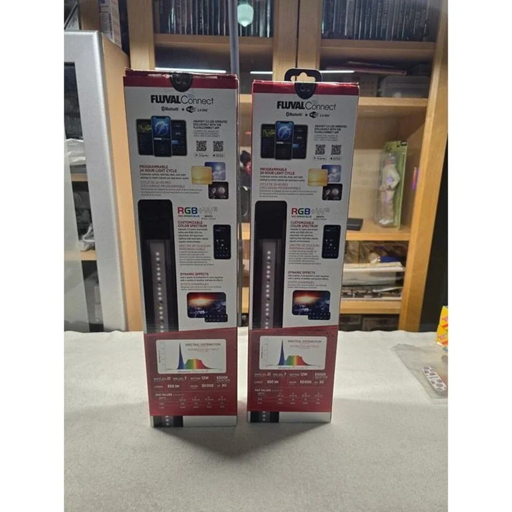 Fluval AquaSky 3.0 LED aquarium light fixture 2 of them